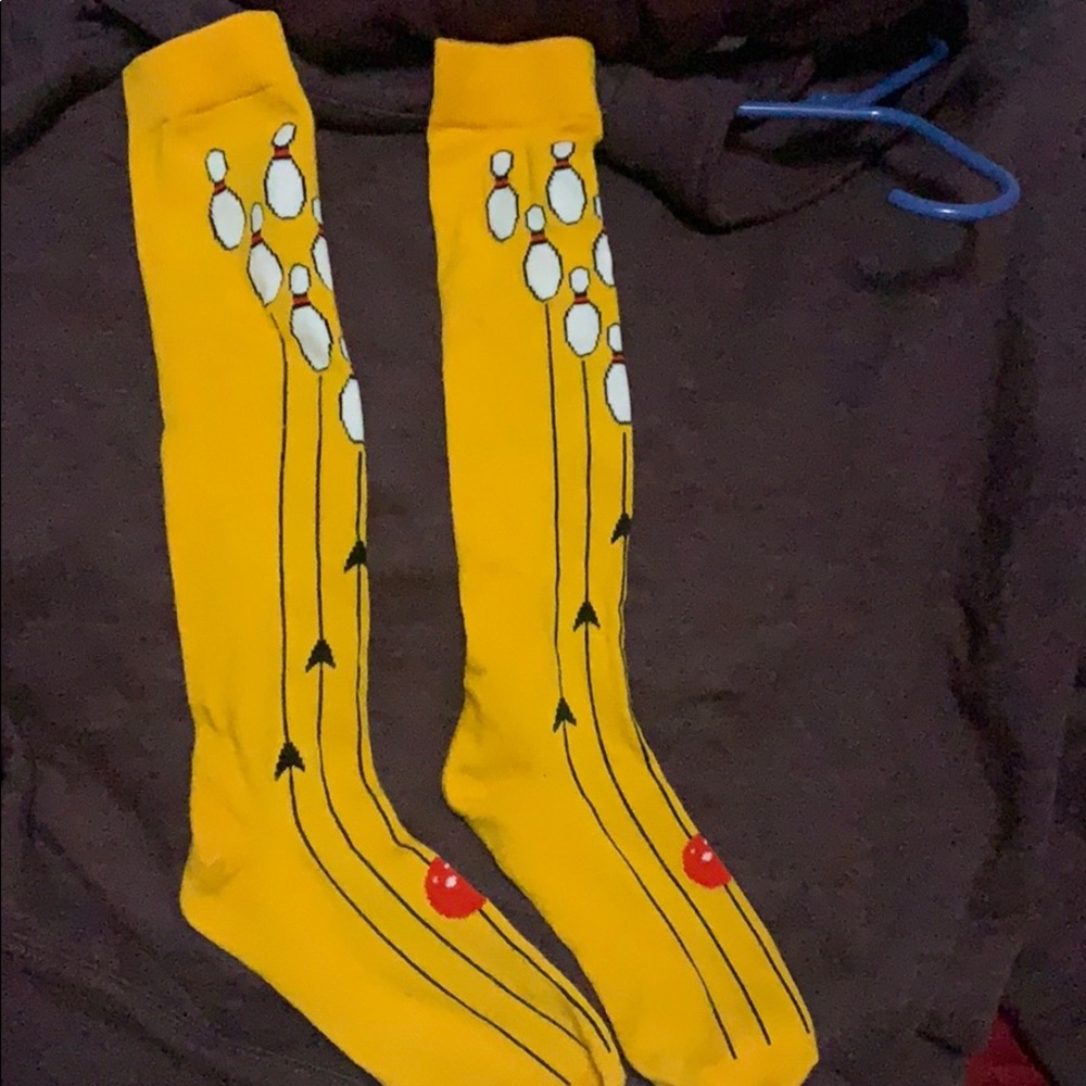 Long stalking bowling styled socks